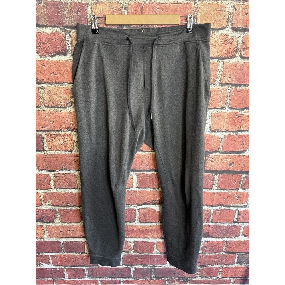 Lululemon City Sweat Joggers Mens Large Thermo LM5623S Heathered Coal